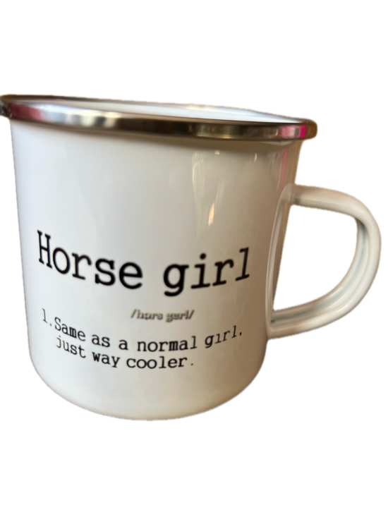 Metāla krūzīte Horse girl